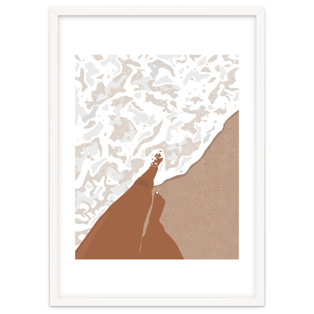 Shorelines, Girl On Ocean Beach, Sea Nature Landscape Travel Summer, Bohemian Black Woman Sand Waves Self Care