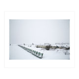No people on a bench in the snowy winter (Print Only) thumbnail