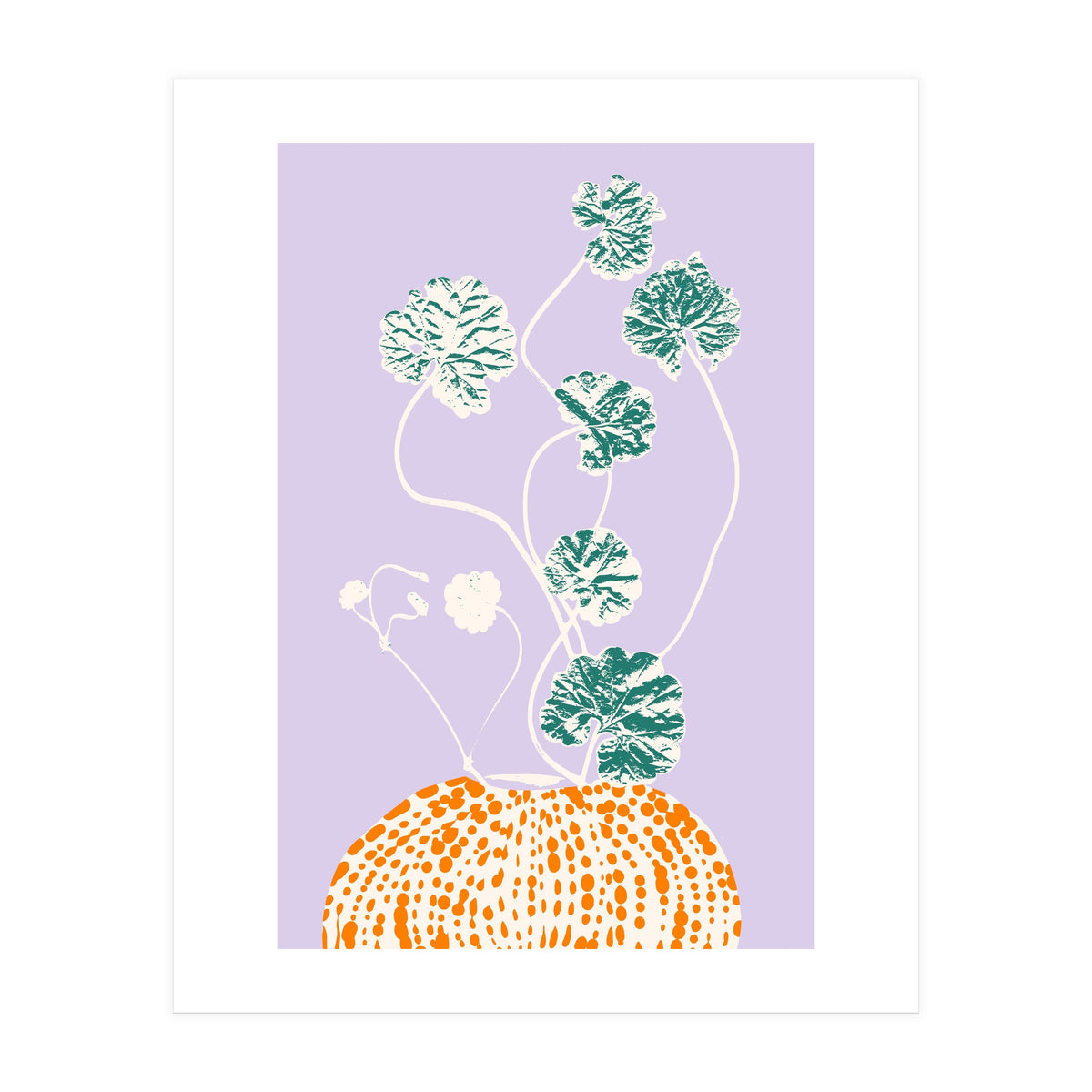 Plant based happyness Ajuga still life (Print Only)