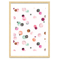 Polka Dots Watercolor Minimal Pink