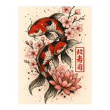 Koi fish Japanese (Print Only) thumbnail