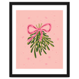 Mistletoe And Pink Bow thumbnail