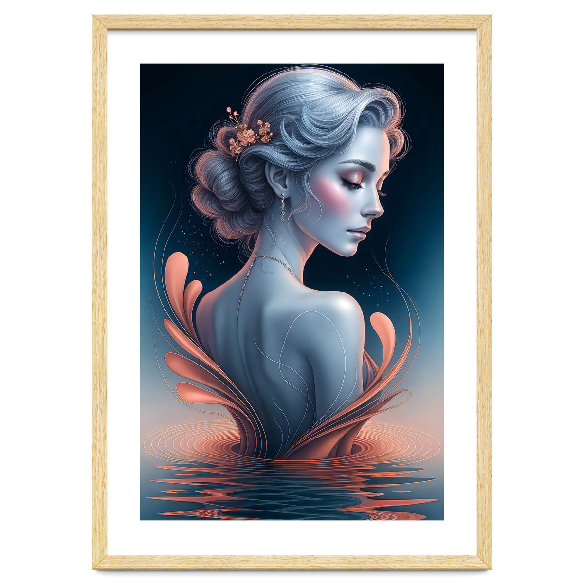 The Beauty of a Woman in an Exotic Pose