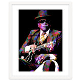 John Lee Hooker American Blues Musician Legend Colorful Art thumbnail