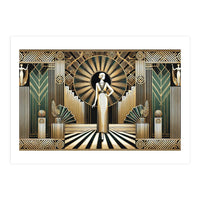 Golden Twenties Flair In Art Deco (Print Only)