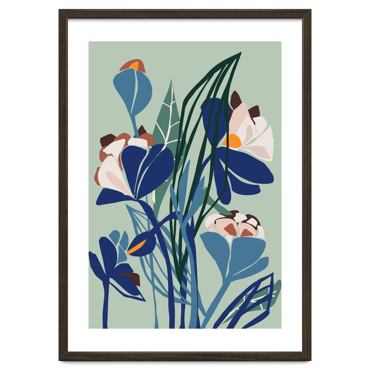 Florals At Night – Modern Illustration Light