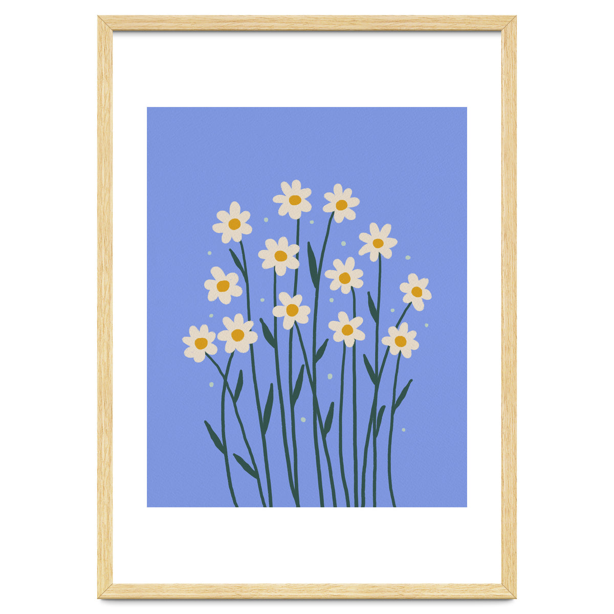Simple Daisies - periwinkle