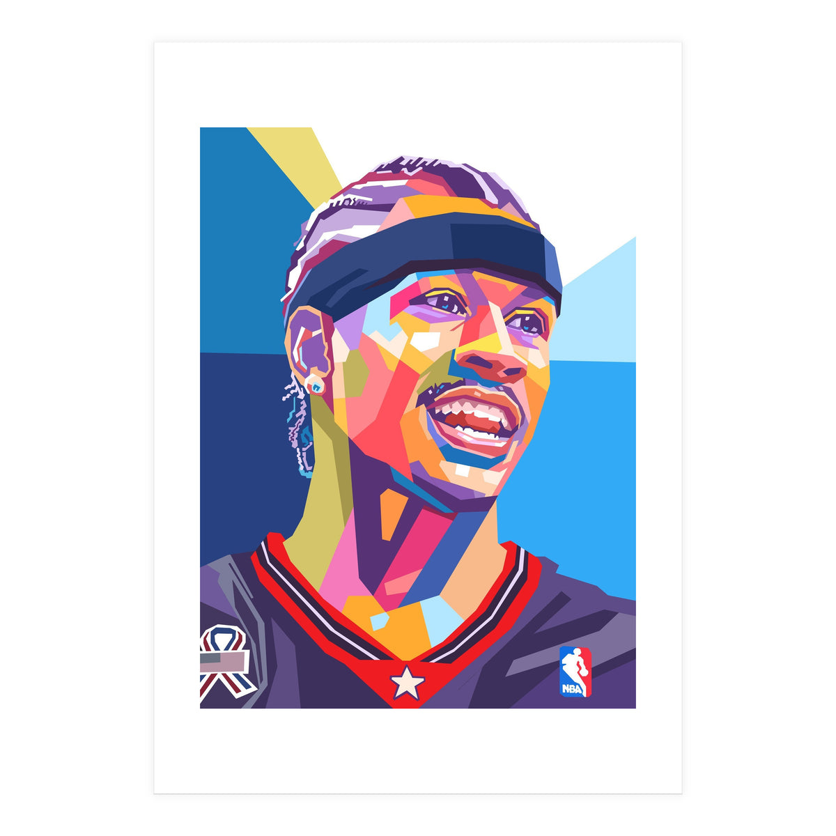 Allen Iverson pop art (Print Only)