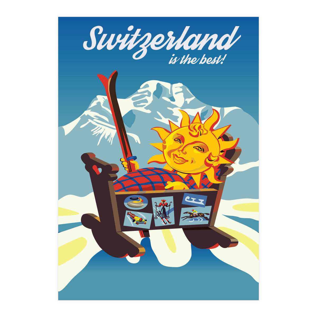 Switzerland, the Cradle of Ski Sports (Print Only)