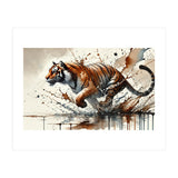 Dynamic Tiger In Motion (Print Only) thumbnail