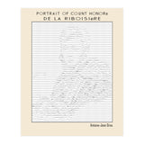 Portrait of Count Honoré de La Riboisière – Antoine-Jean Gros (ascii art)  (Print Only) thumbnail