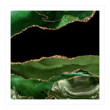 Green & Gold Agate Texture 16 (Print Only) thumbnail