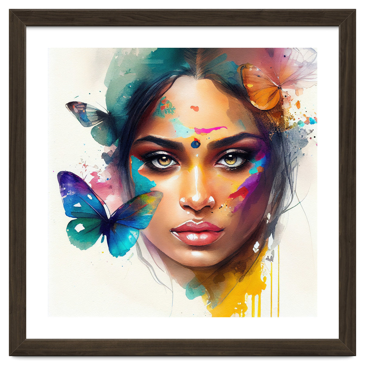 Holi Glow Hindu Portrait