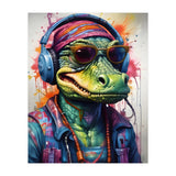 Alligator In Headphones Music (Print Only) thumbnail