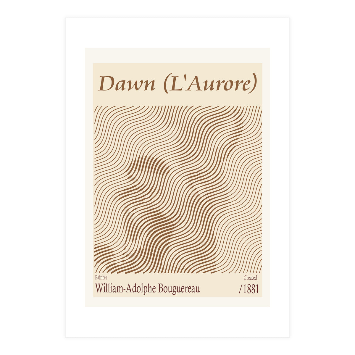 Dawn (l'aurore) – William Adolphe Bouguereau 1881 (Print Only)