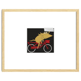 Cartoon Dog Marty cycling with Pizza thumbnail