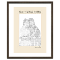 Two Venetian Women – Eugene de Blaas (ascii art)