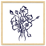 flowers line art thumbnail