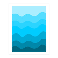 Blue gradient design  (Print Only)