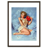 Pinup Sexy Girl Posing With Her Red Book thumbnail