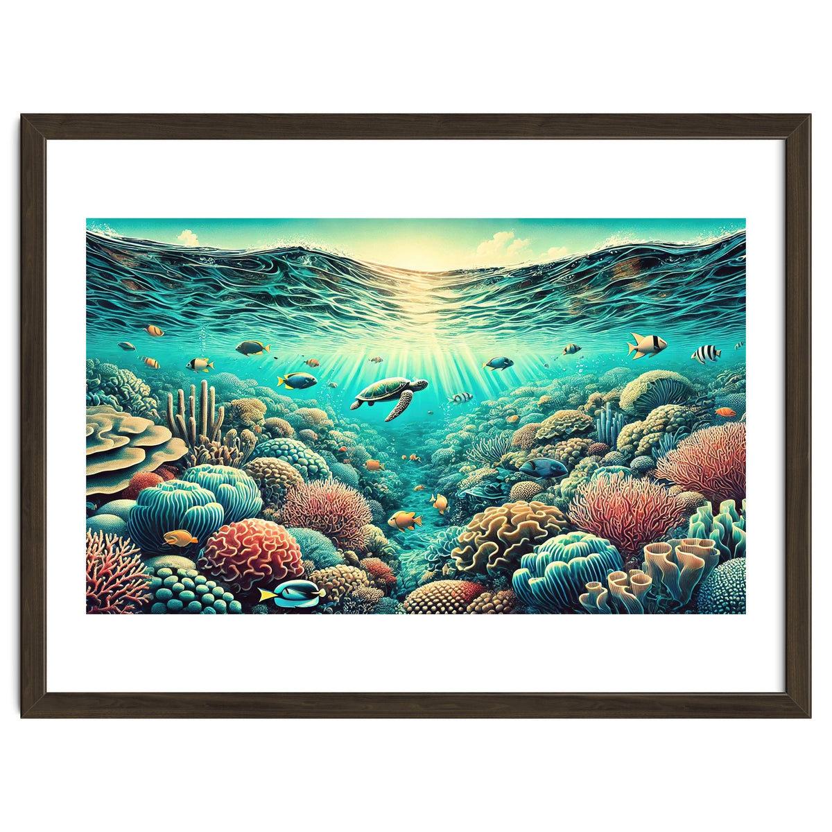 Vintage Australia, Great Barrier Reef Poster