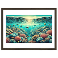Vintage Australia, Great Barrier Reef Poster