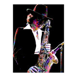 Gato Barbieri  Argentine Jazz Saxophonist Colorful Art (Print Only) thumbnail