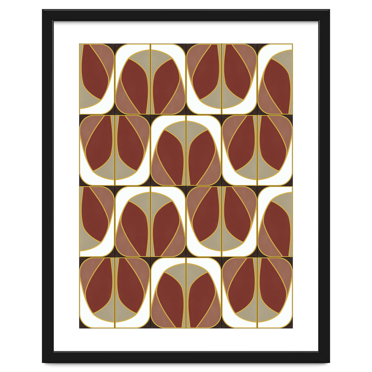 Umber Deco Mixed Tiles