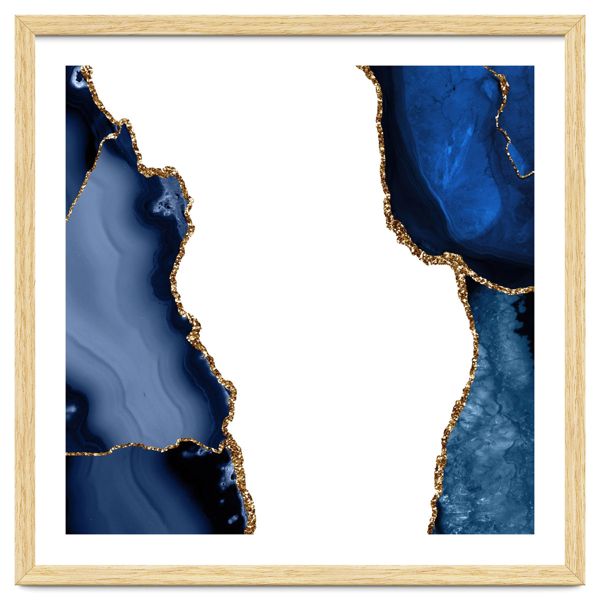 Navy & Gold Agate Texture 29