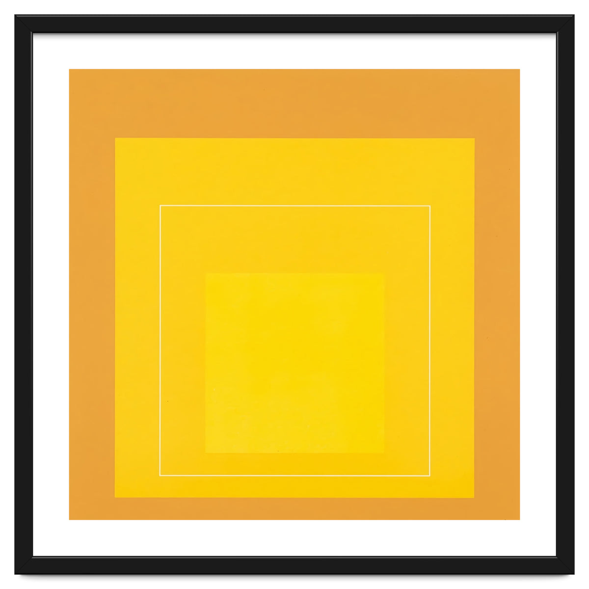 JOSEF ALBERS - HOMAGE TO THE SQUARE ORANGE YELLOW