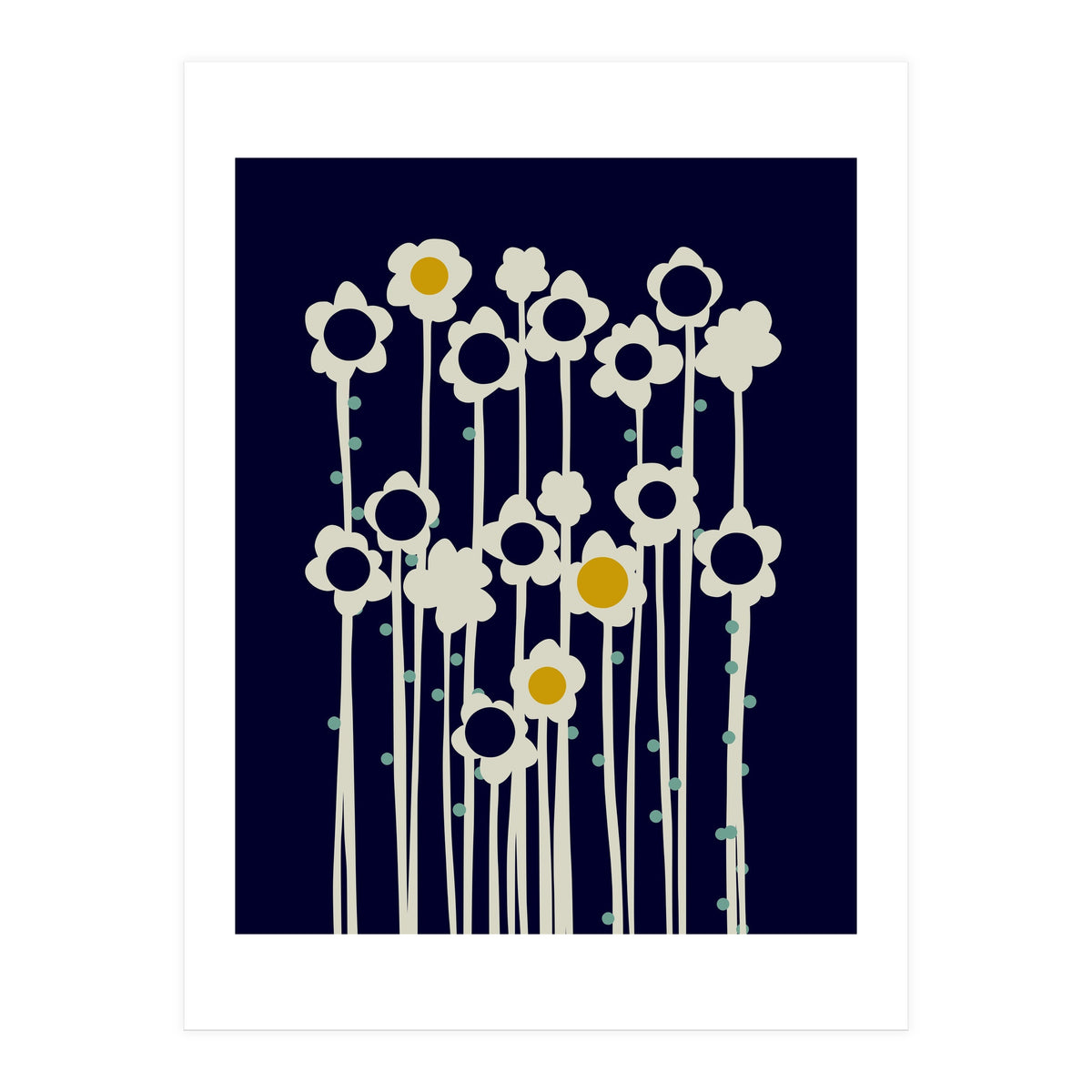 expectant iteration winter sun flowers (Print Only)