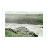 Tourists at the edge of the big river - Iceland  (Print Only) thumbnail