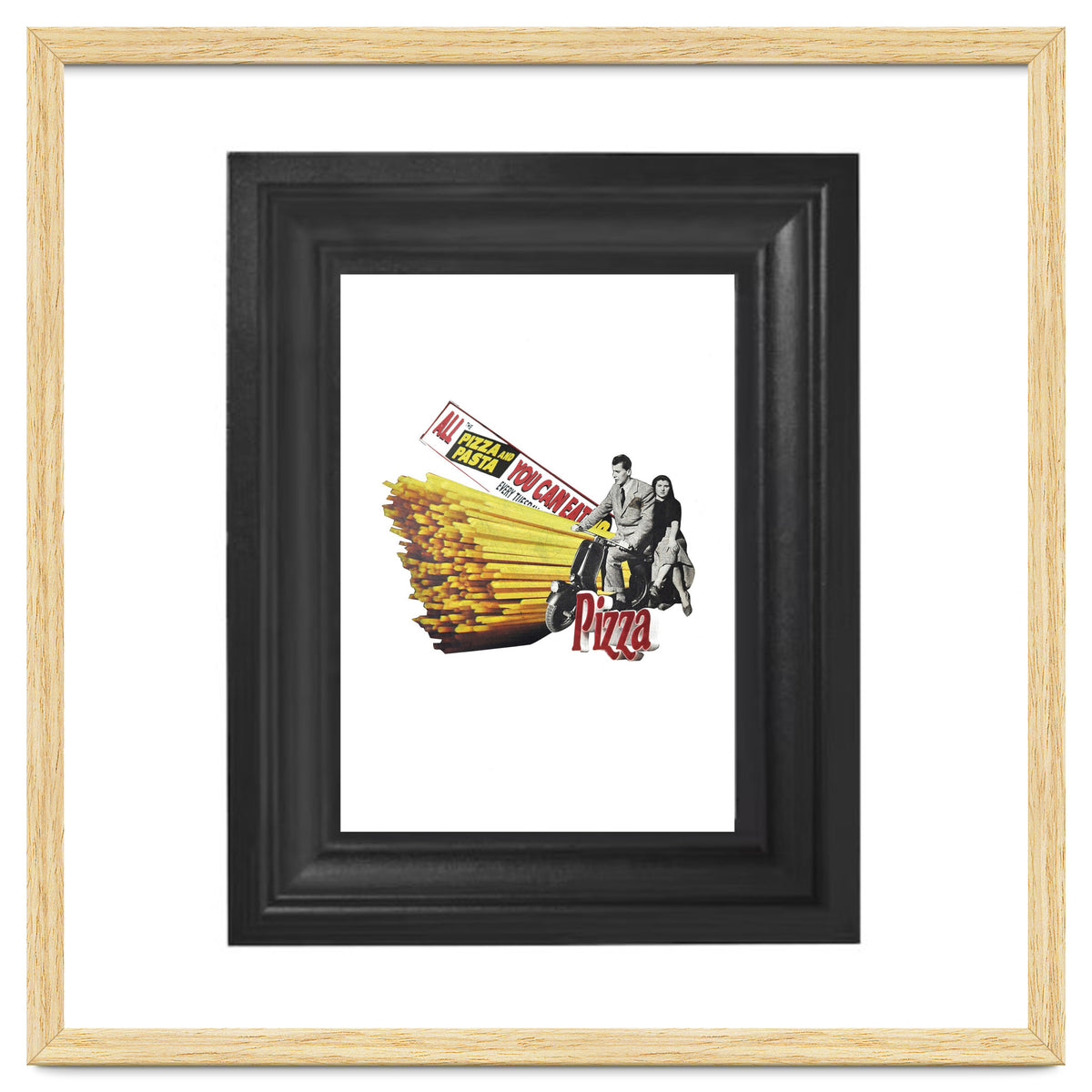 Made in Italy Collage - Print of paper Collage