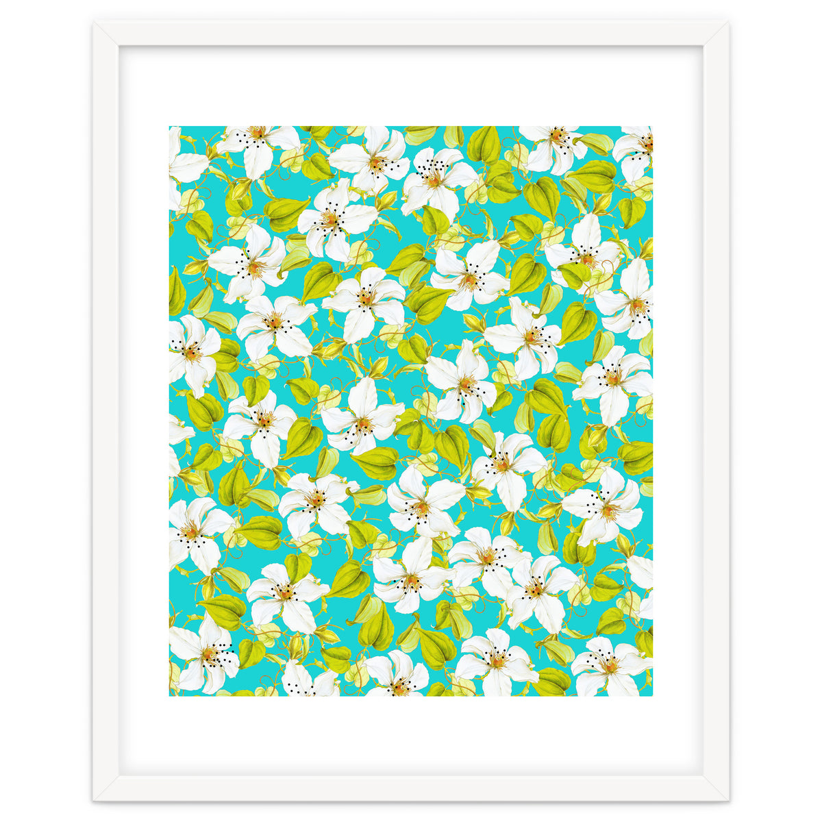 White Floral #society6 #decor #pattern