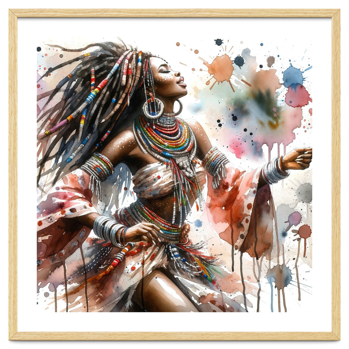 Skyward Beadwork Dancer Portrait