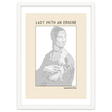 Lady With An Ermine – Leonardo Da Vinci Ascii Art thumbnail