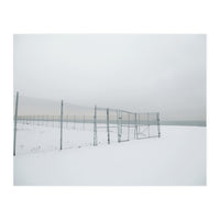 Fence in the Winter seascape (Print Only)