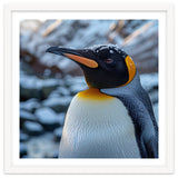 King Penguin In The Snow With Frosty Head thumbnail