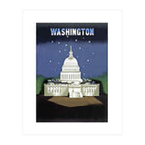 Washington, White House at Night (Print Only) thumbnail