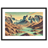 Vintage Chile, Torres Del Paine Poster thumbnail