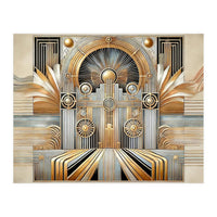 Art Deco Gold Architecture (Print Only)