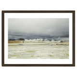 Tourists at the volcano steam spot - Iceland thumbnail