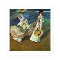 Joaquín Sorolla / 'Walk on the Beach', 1909, Oil on canvas, 205 x 200 cm. (Print Only)