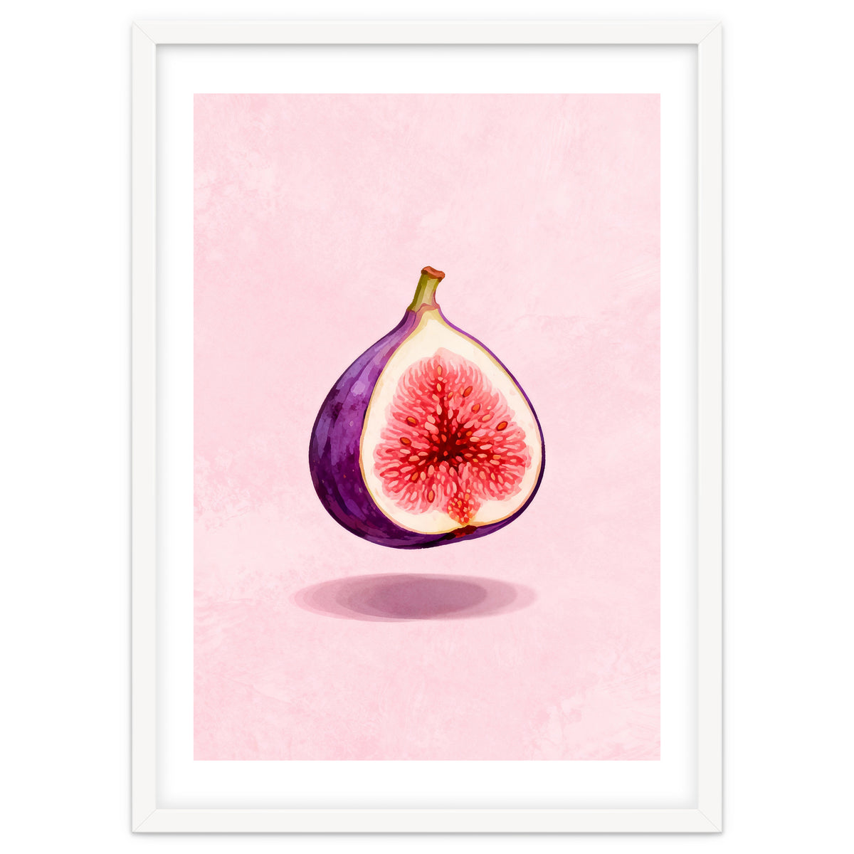 Fresh Figs, Watercolor Fruit, Mediterranean Still Life