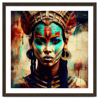 Armored Warrior Woman Portrait