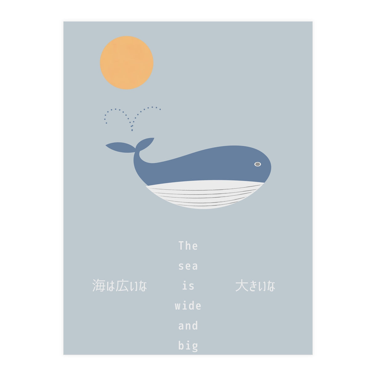 The whale in theocean (Print Only)
