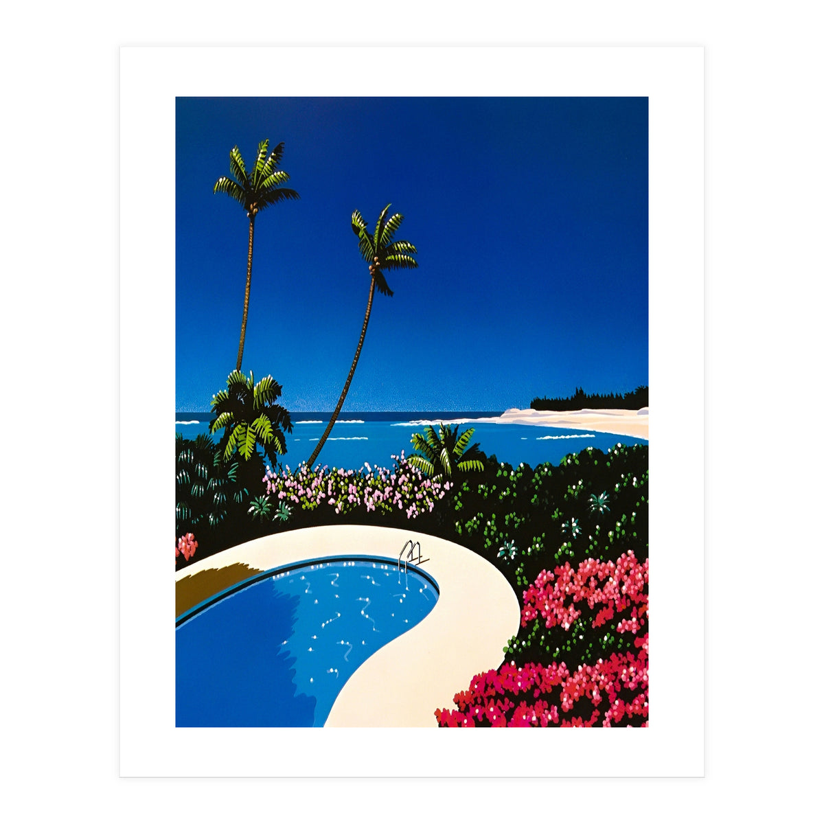 Hiroshi nagai - Swimming Pool, vaporwave (Print Only)