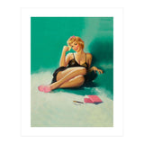 Sexy Pinup Girl With Phone Number For You (Print Only) thumbnail