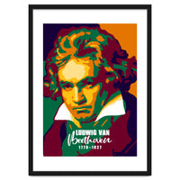 Ludwig Van Beethoven Colorful Art