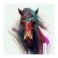 Wild Horse Face Portrait (Print Only)